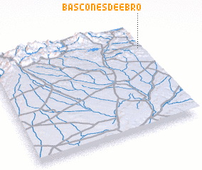 3d view of Báscones de Ebro