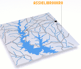 3d view of Assiélibroukro