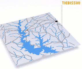 3d view of Tiébissou