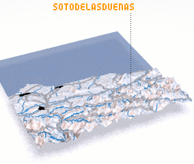 3d view of Soto de las Dueñas