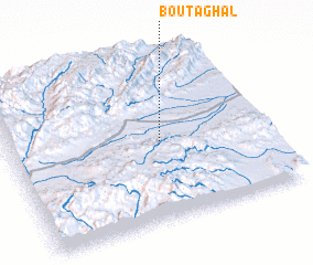 3d view of Bou Taghal