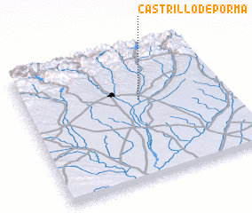 3d view of Castrillo de Porma