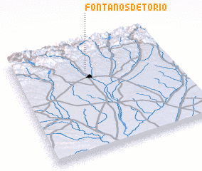 3d view of Fontanos de Torío