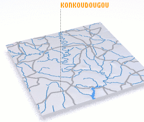 3d view of Konkoudougou