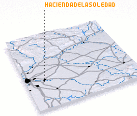 3d view of Hacienda de la Soledad