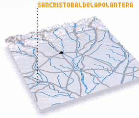 3d view of San Cristóbal de la Polantera