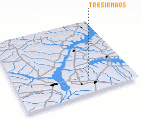 3d view of Três Irmãos