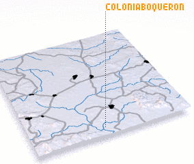 3d view of Colonia Boquerón