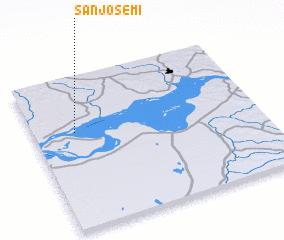 3d view of San José-mí