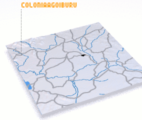 3d view of Colonia A. Goiburú