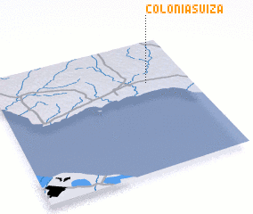 3d view of Colonia Suiza