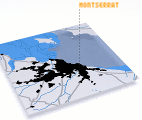 3d view of Montserrat