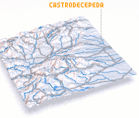 3d view of Castro de Cepeda