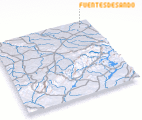 3d view of Fuentes de Sando