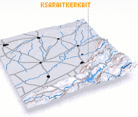 3d view of Ksar Aït Kerkaït