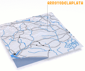 3d view of Arroyo de la Plata