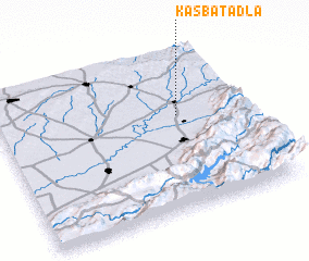 3d view of Kasba Tadla