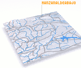 3d view of Manzanal de Abajo