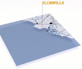 3d view of El Campillo