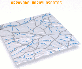 3d view of Arroyo del Moro y Los Cotos