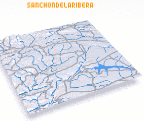 3d view of Sanchón de la Ribera