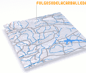 3d view of Folgoso de la Carballeda