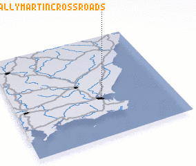 3d view of Ballymartin Cross Roads