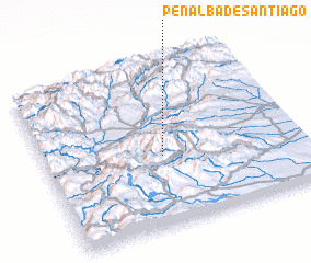 3d view of Peñalba de Santiago