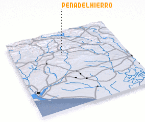 3d view of Peña del Hierro