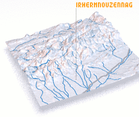 3d view of Irherm nʼOuzennag