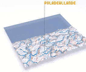 3d view of Pola de Allande