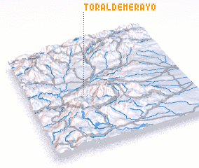 3d view of Toral de Merayo