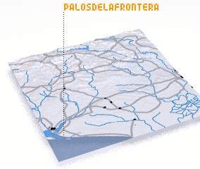 3d view of Palos de la Frontera