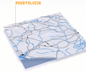 3d view of Puerto-Lucía