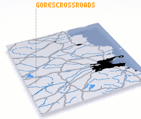 3d view of Goreʼs Cross Roads