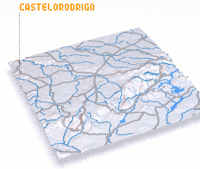 3d view of Castelo Rodrigo