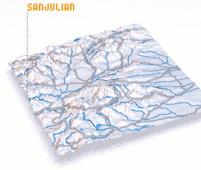 3d view of San Julián