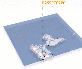 3d view of Basse-Terre