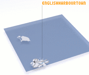 3d view of English Harbour Town