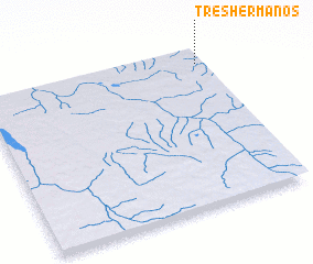 3d view of Tres Hermanos