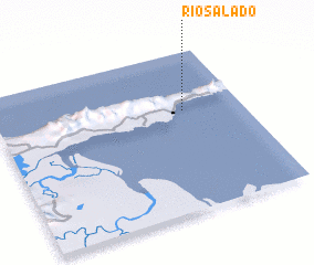 3d view of Río Salado