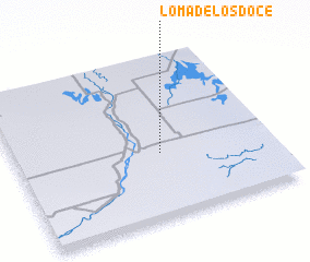 3d view of Loma de los Doce