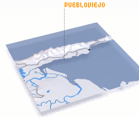 3d view of Pueblo Viejo