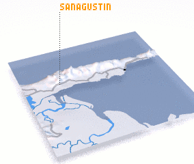 3d view of San Agustín