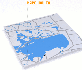 3d view of Mar Chiquita