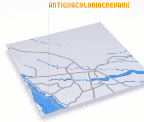 3d view of Antigua Colonia Crevaux