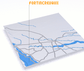 3d view of Fortín Crevaux