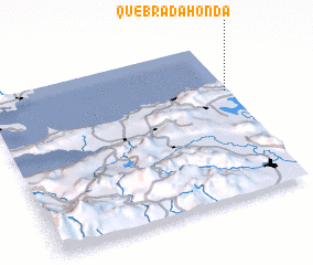 3d view of Quebrada Honda