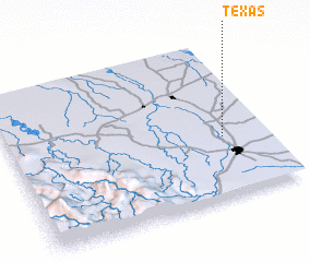 3d view of Texas