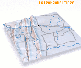 3d view of La Trampa del Tigre